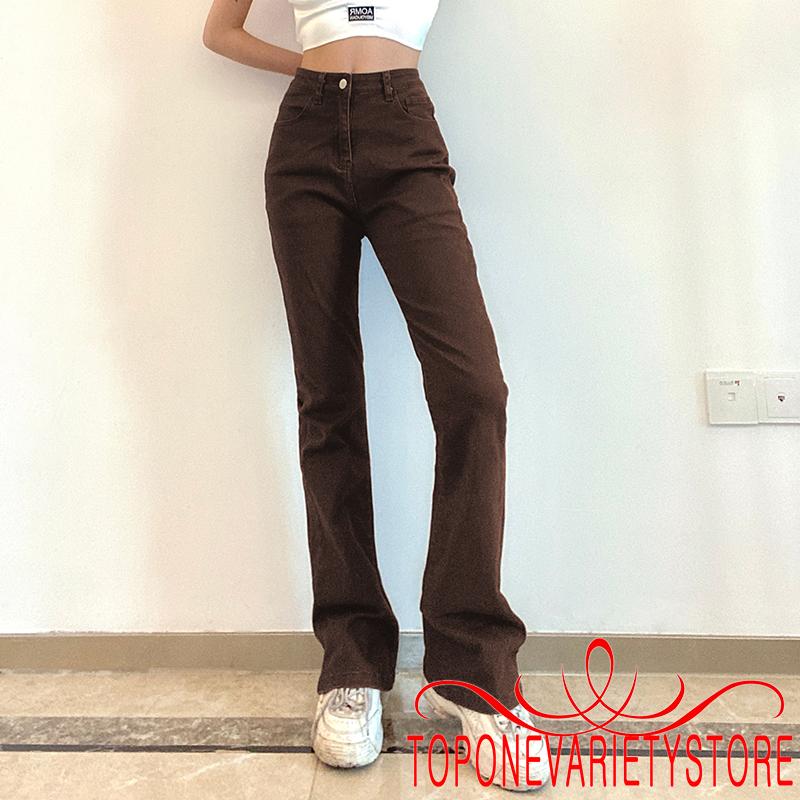 Quần Dài Ống Loe Màu Trơn Thời Trang Cho Nữ | BigBuy360 - bigbuy360.vn