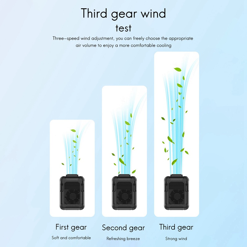 Quạt treo eo , Sạc USB Quạt Mini Di động Treo cổ Di động Eo Treo Quạt thắt lưng Không dây Di động Nhỏ