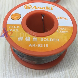 Dây chì hàn 250g/0.8mm asaki ak-9215