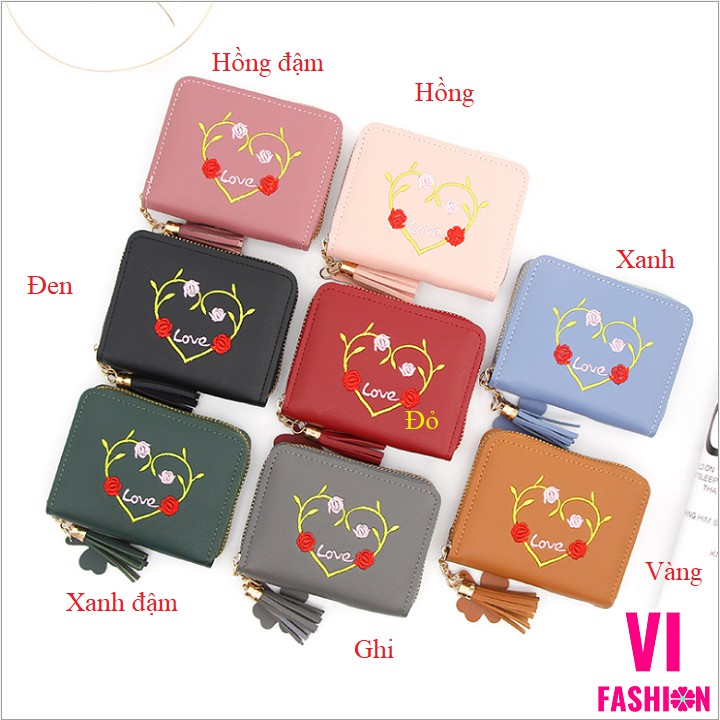 Ví nữ mini trái tim
