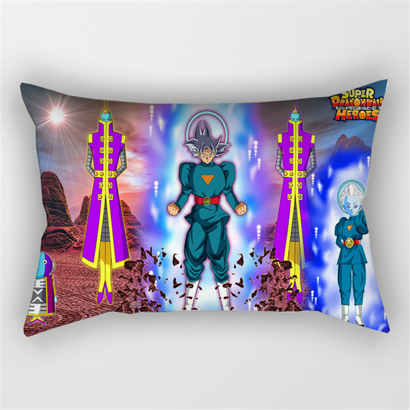 Áo Gối Vuông 30x50cm In Hình Nhân Vật Son Goku Độc Đáo