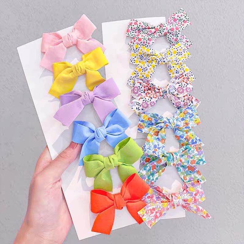 Bộ 2 chiếc kẹp tóc phong cách Hàn Quốc tươi sáng dễ thương cho bé