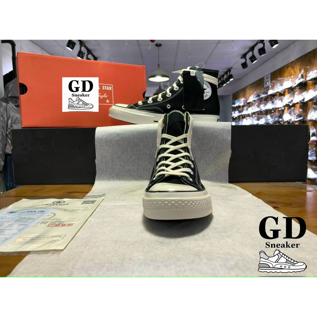 Giày CV 1970s cao cổ , giày Cv Chuck Taylor All Star 1970s Black/ White   [full box bill] tặng túi CV