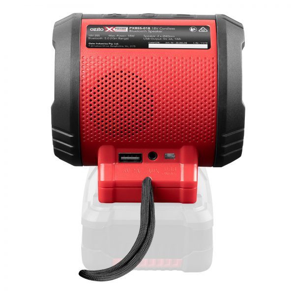 LOA BLUETOOTH KHÔNG DÂY DÙNG PIN 18V POWER X HIỆU OZITO PXBSS-018 MỚI 100% CHÍNH HÃNG NHẬP KHẨU ÚC