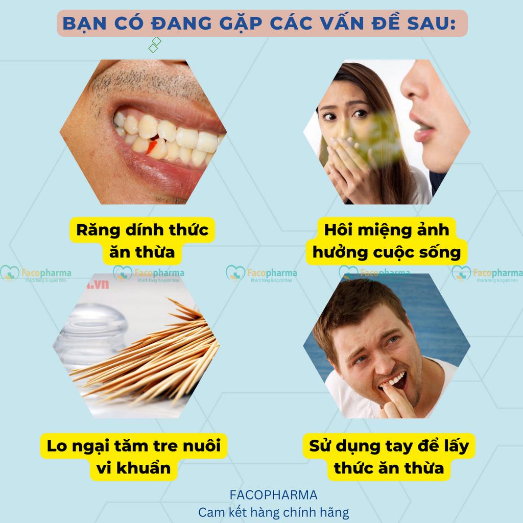 Lấy cao răng, xỉa răng chuyên nghiệp với bộ dụng cụ cao cấp bằng inox 304 chống chống rỉ sét chống hôi miệng