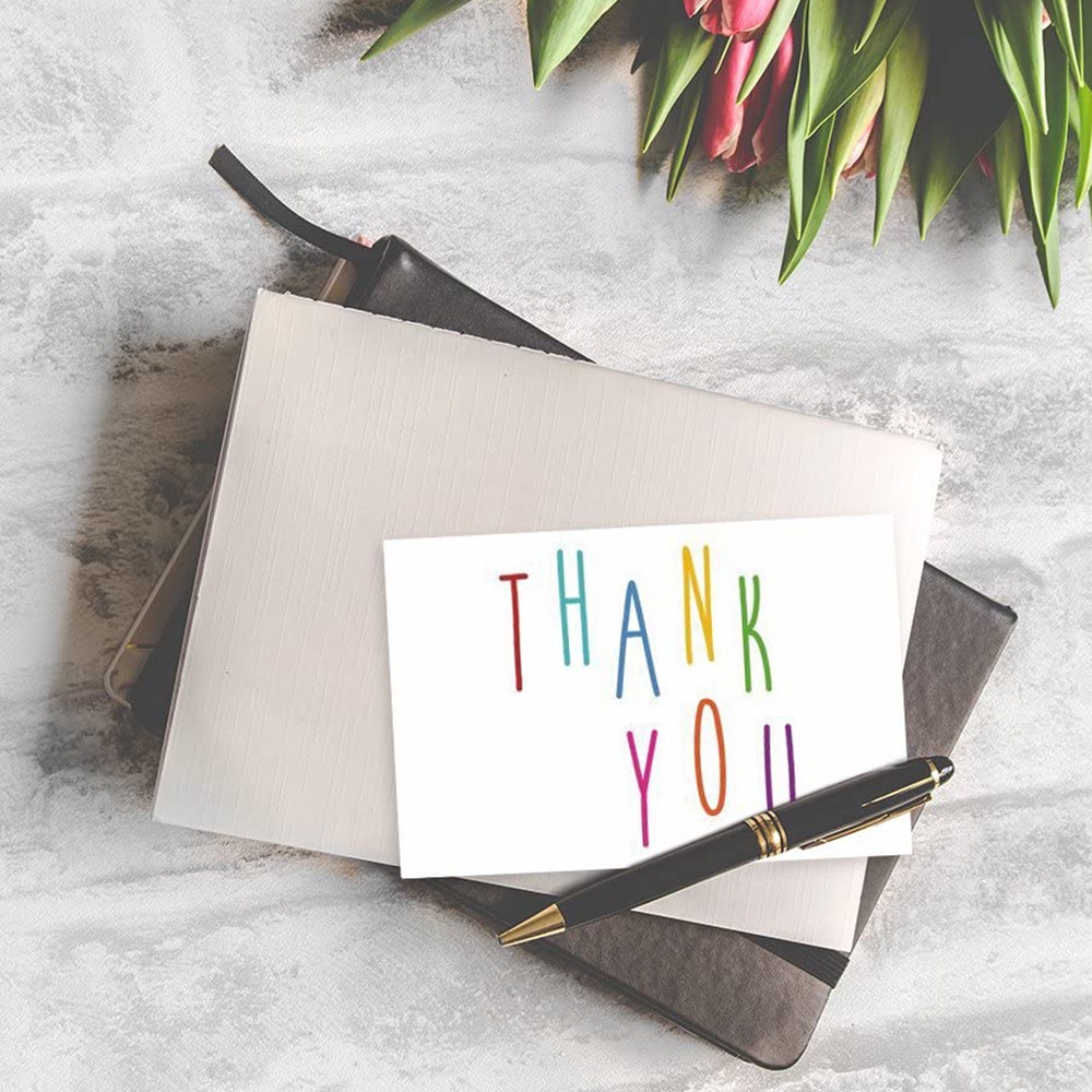 C04 Bộ 30 Thiệp cảm ơn bìa nâu thank you for your order card quà tặng trang trí đóng gói dễ thương shop - sockick.meme