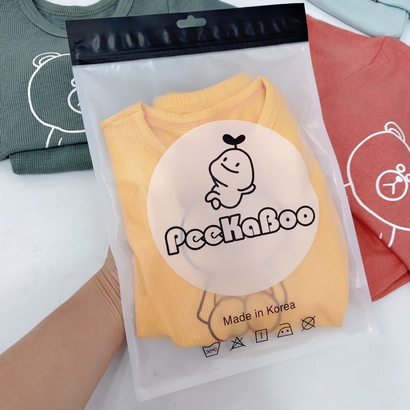Bộ Đô Thun Tăm lạnh Peekaboo mùa Hè cho Bé Trai và bé Gái