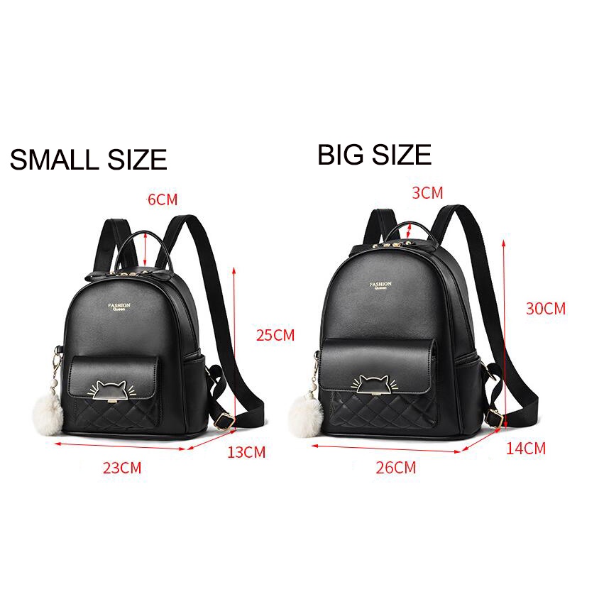 Ba Lô Da Cỡ Lớn Đơn Giản Dành Cho Nữ