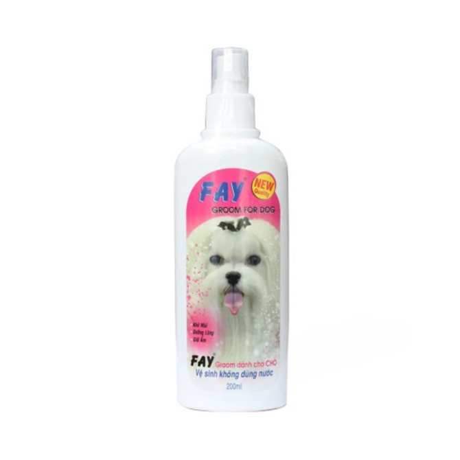 [Nhập mã ICB14 giảm 50%] Vệ sinh da lông không dùng nước Fay Groom For Dog - dành cho chó