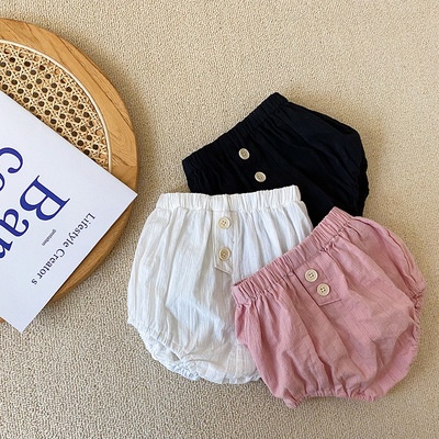 Quần Short Cotton Hình Trái Bí Ngô Dễ Thương Cho Bé