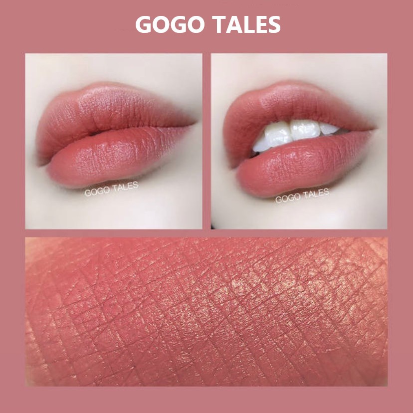 Son bút chì GOGO TALES mịn lì tiện lợi Pink Velvet Mist Lipstick GT202 GOGO55