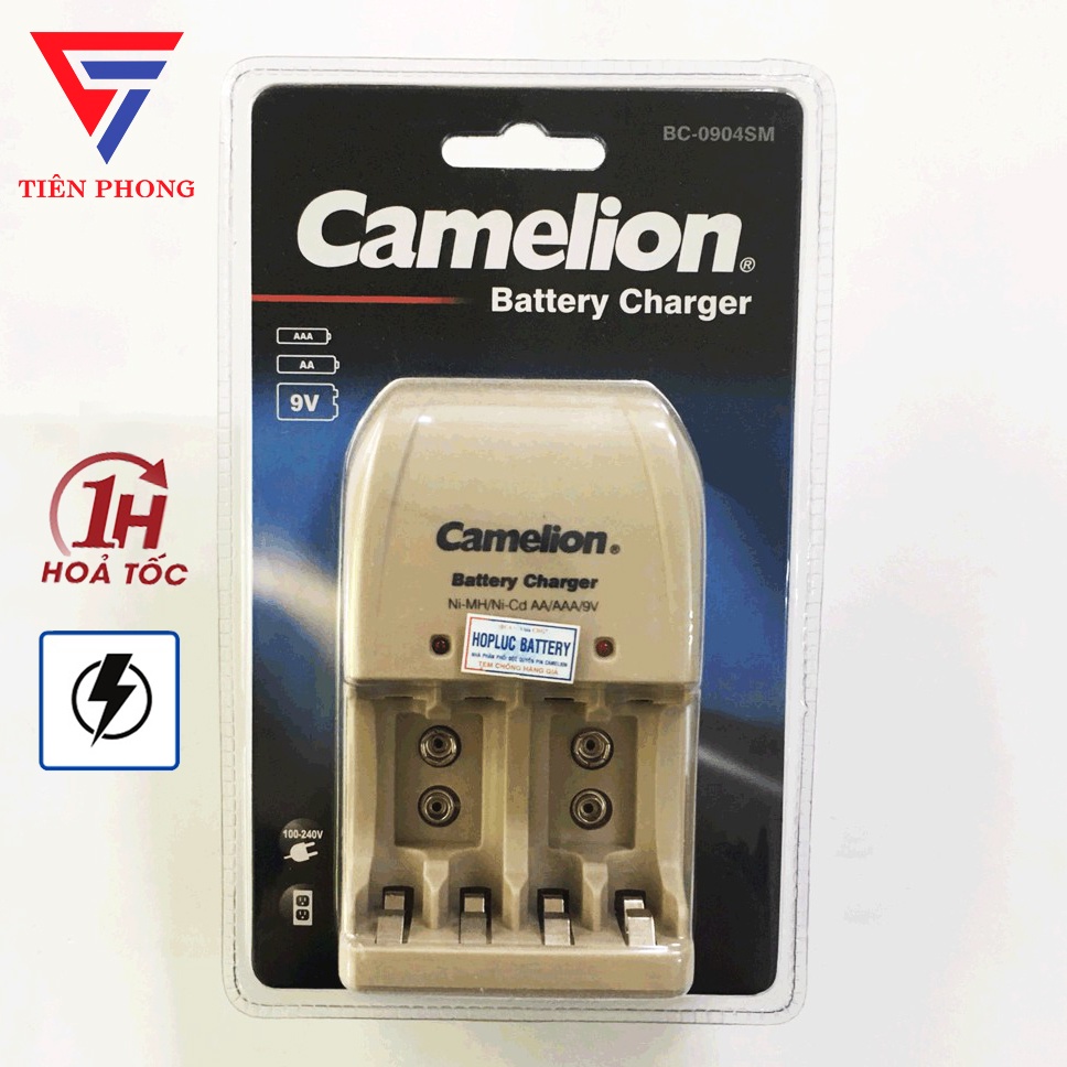 Máy Sạc Pin Camelion BC-0904 9V Hàng Chính Hãng