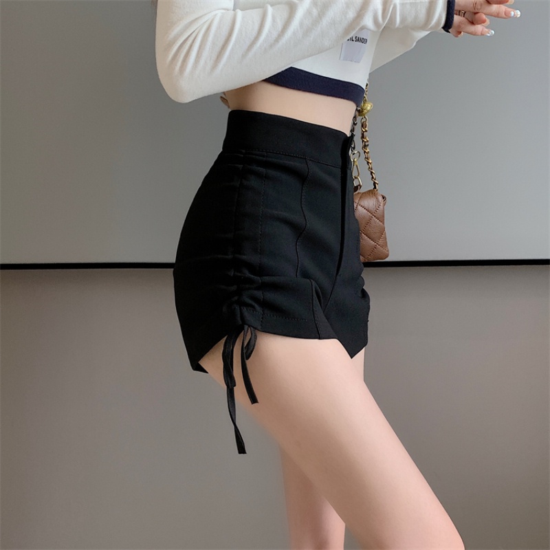 Quần Short Lưng Cao Có Dây Rút Dễ Phối Đồ Thời Trang Cho Nữ