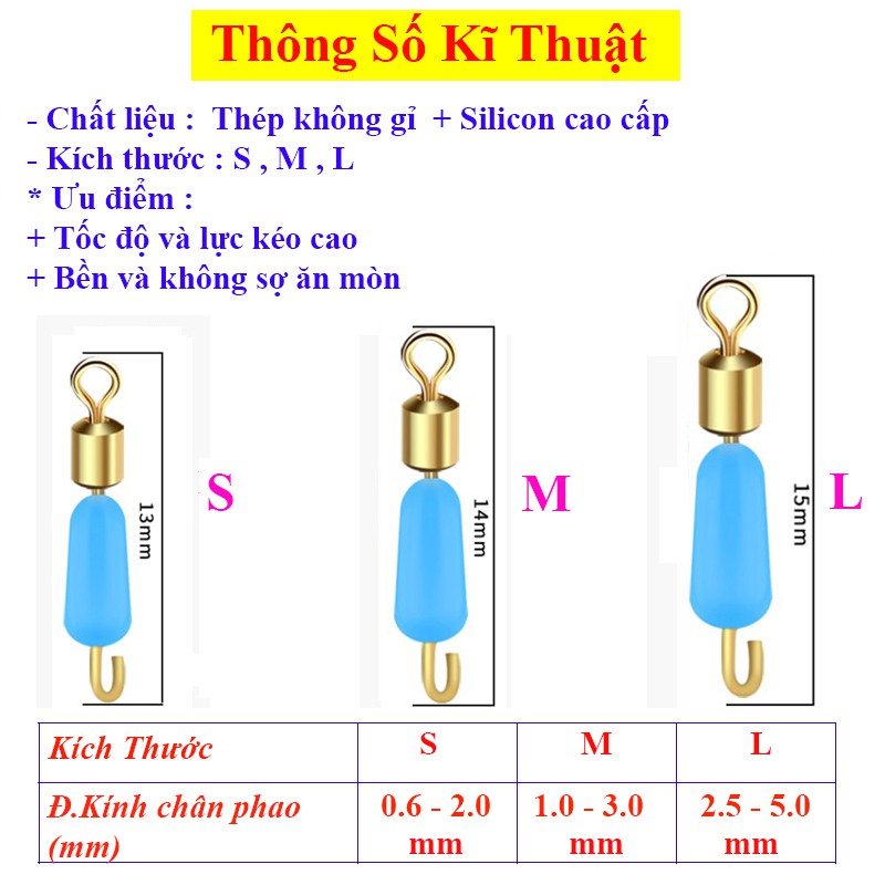 Vỉ Khóa Link Mà Ní Số 9 Câu Cá Chống Xoắn Cao cấp Siêu Tiện Lợi PK-3