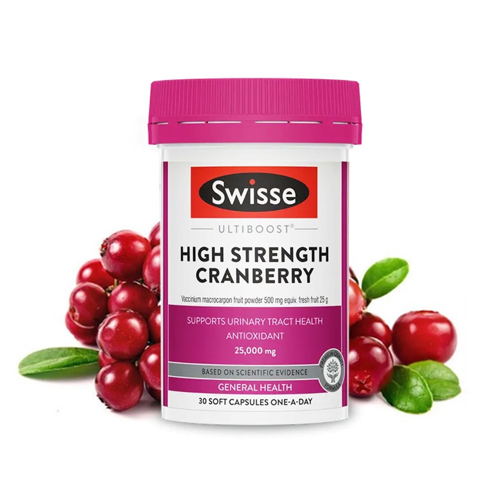 Thực Phẩm Bảo Vệ Sức Khỏe Swisse Ultiboost High Strength Cranberry 30 Viên