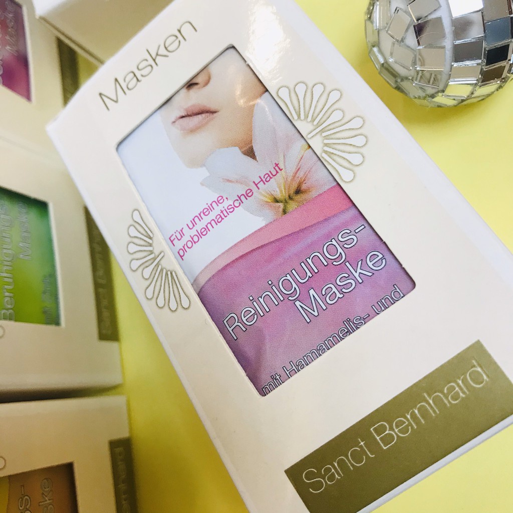 Mặt nạ làm sạch da Reinigungs Maske cho da căng sáng, sạch, mịn chính hãng Sanct Bernhard Đức