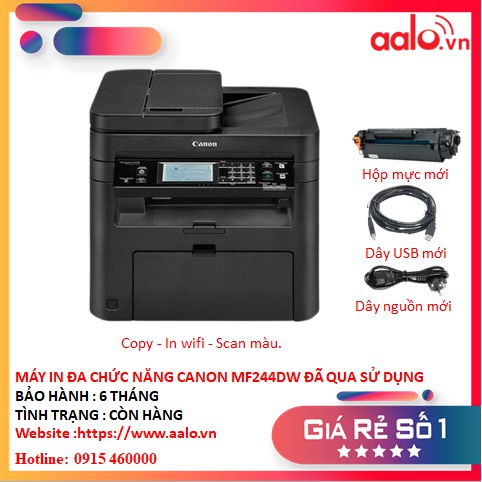 MÁY IN ĐA CHỨC NĂNG CANON MF244DW ĐÃ QUA SỬ DỤNG - AALO.VN