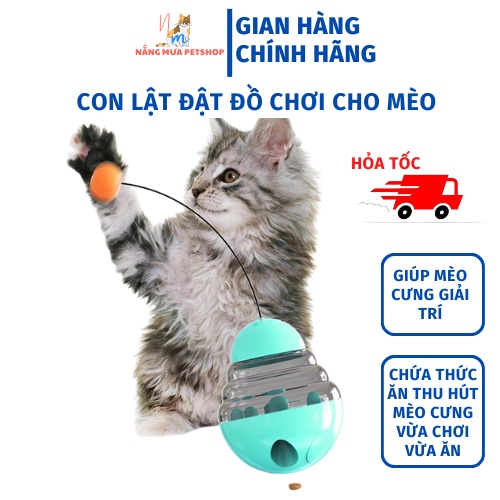 Đồ chơi cho mèo, đồ chơi con lật đật cho mèo không đổ