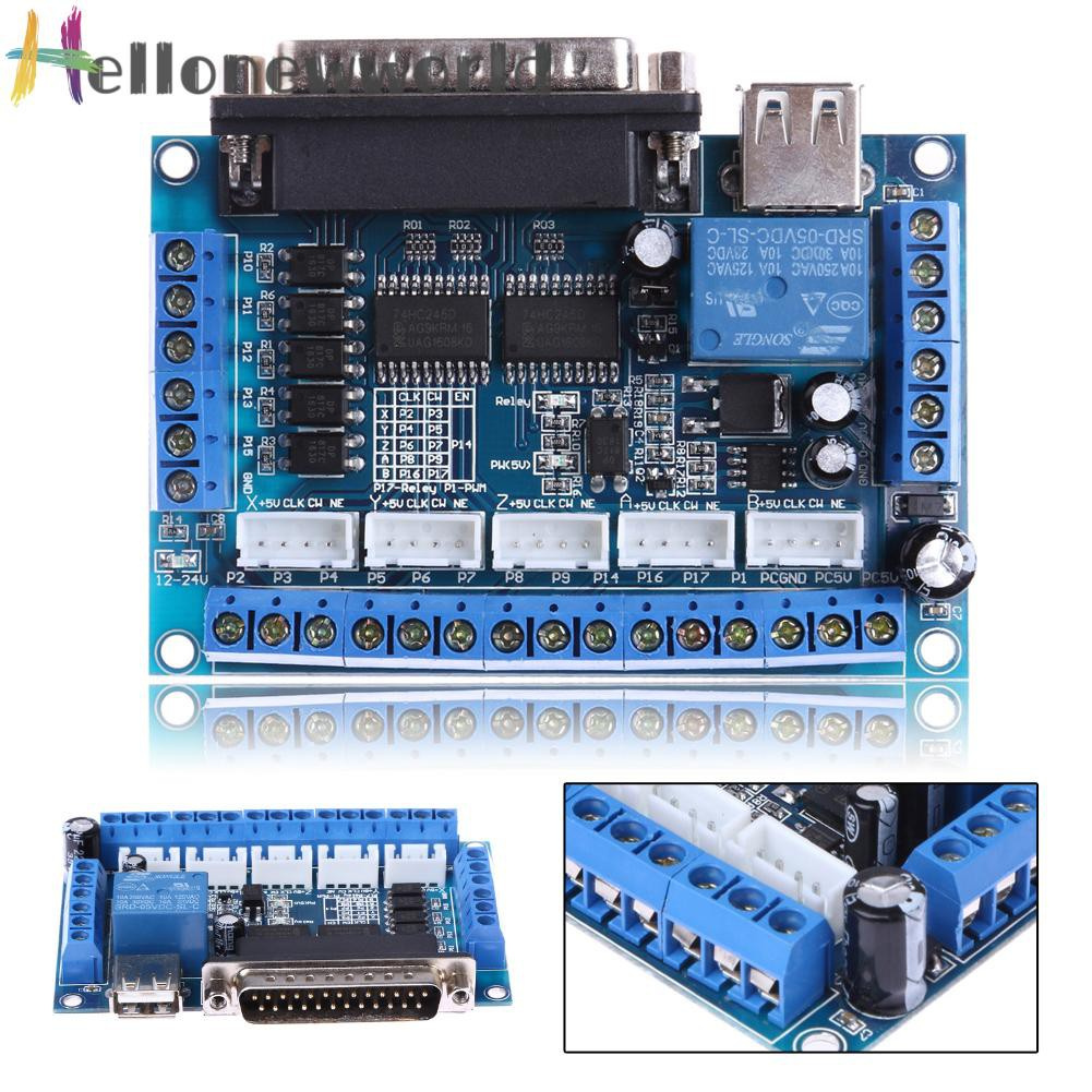 Hellonewworld Mach3 CNC Stepping Motor Driver Interface Adapter Breakout Board +USB Cable