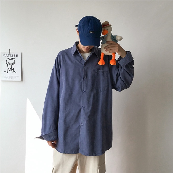 Áo sơ mi nam dài tay áo kiểu Trơn dáng áo sơ mi nữ rộng kiểu sơ mi nữ form rộng Hàn Quốc áo phong rộng nam thời trang áo sơ mi nam trắng hoạ tiết áo flannel