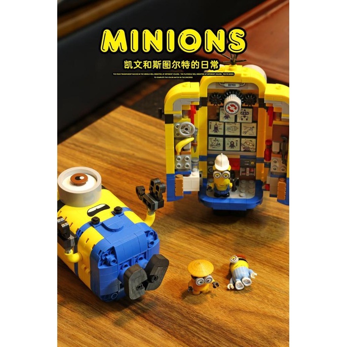 Bộ 876 Miếng|Bộ Đồ Chơi lego Xếp Hình Minion Vui Nhộn Dành Cho Bé
