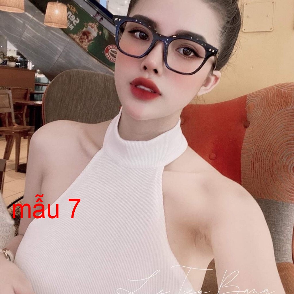 Áo Croptop Chất Borip Dày Dặn Mềm Mại Co Giản Mạnh Size 53kg Ảnh Thật 100% | BigBuy360 - bigbuy360.vn