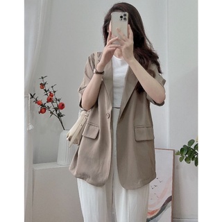 Áo blazer cộc tay chất mát