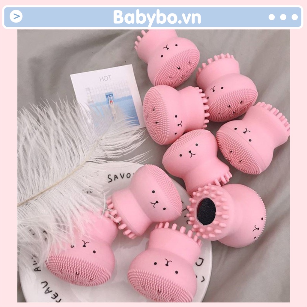 Cọ rửa mặt kèm matxa gương mặt hình con bạch tuộc siêu đáng yêu