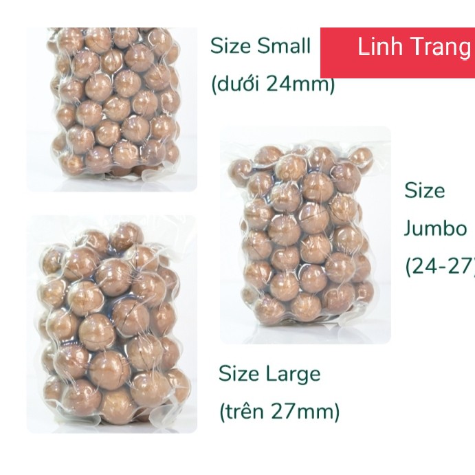 Mắc ca sấy Đăk Lăk LOẠI 1 SIZE 2.3 ĐẾN 2.7mm nhân trắng, béo, ngon chuẩn