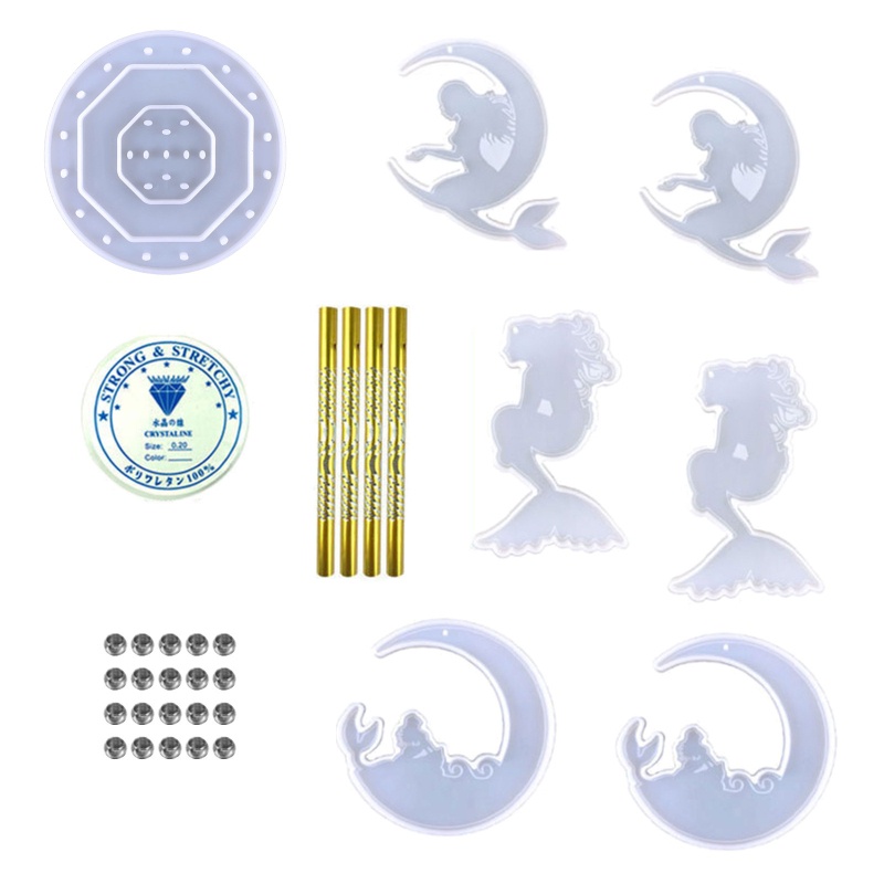 Bộ Khuôn Silicone Làm Chuông Gió DIY