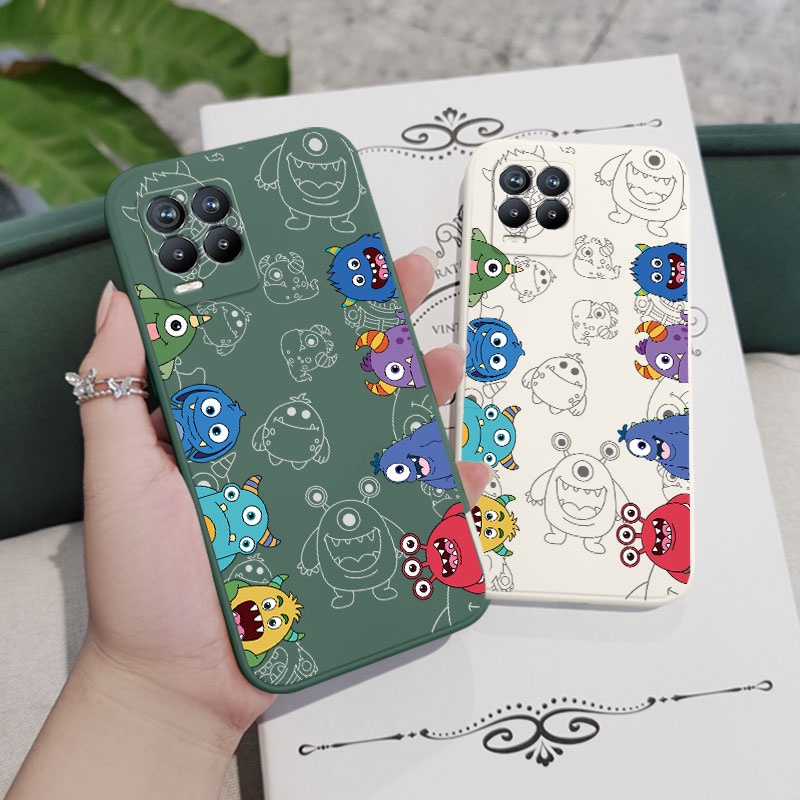 Ốp Điện Thoại Silicon Dẻo Họa Tiết Quái Vật Dễ Thương Cho Realme 8 8i Pro 4G 5G