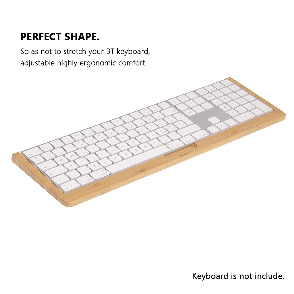 Khay gắn bàn phím máy tính Apple bằng gỗ tre độc đáo hiệu A&D SAMDI SD-006Wa-3