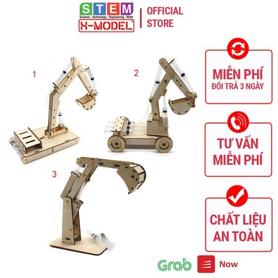 Đồ chơi lắp ráp X-MODEL cần cẩu thủy lực gỗ trong bộ sưu tập Đồ chơi sáng tạo DIY Giáo dục STEM