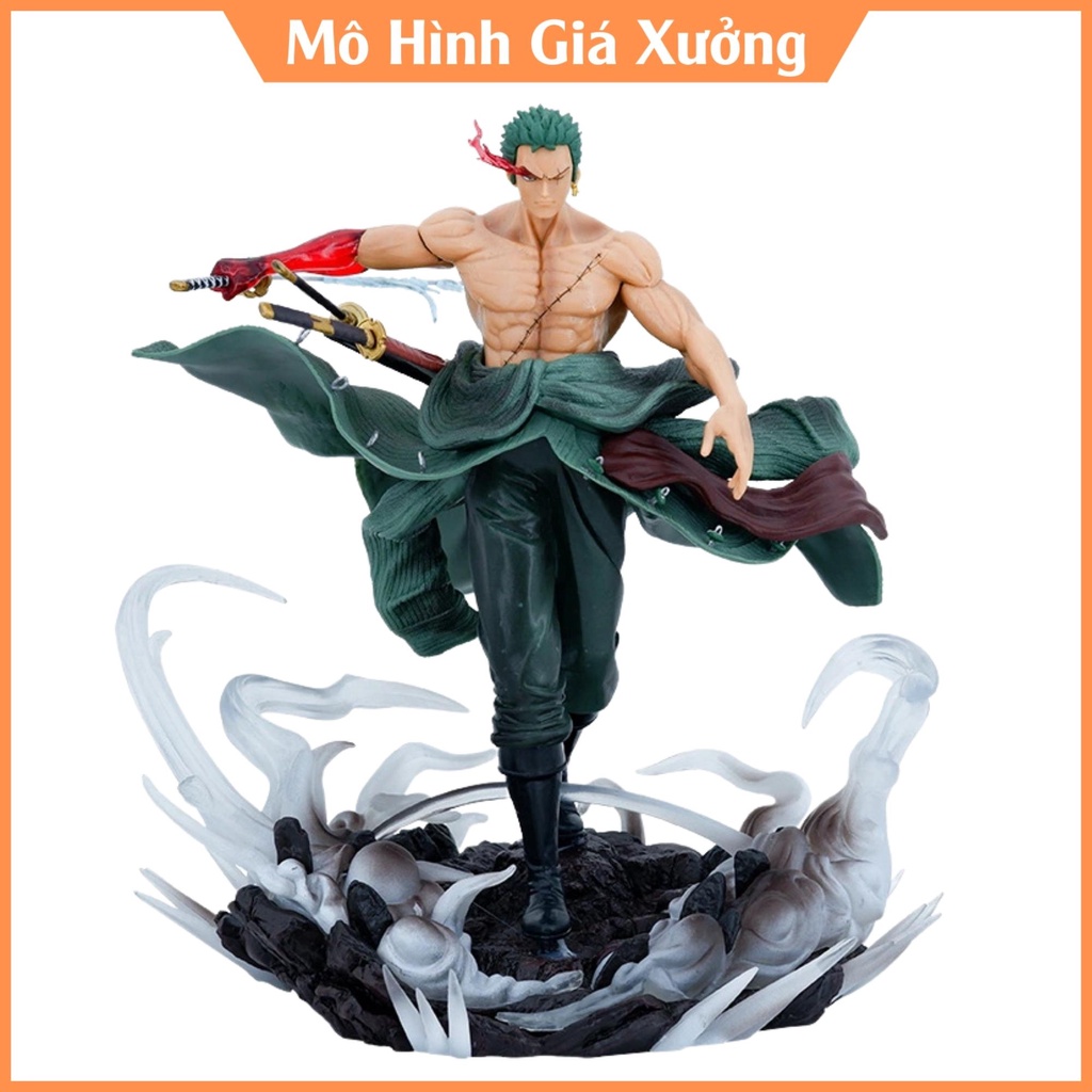 Mô Hình One Piece Zoro and Enma trạng thái chiến đấu cực chất . Cao 28cm , nặng 1.6 Kg . Figure One Piece