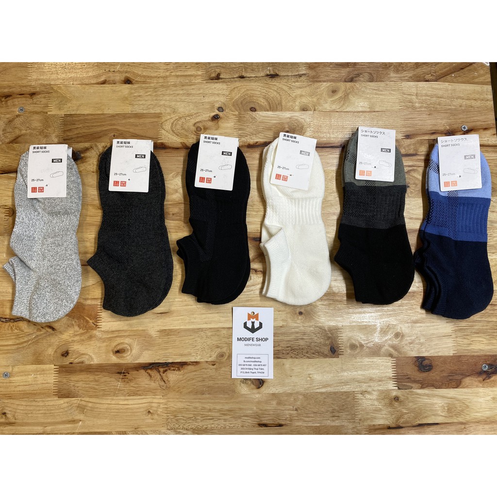 Tất Vớ nam nữ cổ cao / cổ ngắn kháng khuẩn khử mùi, hàng xuất Nhật UniqIo và Muji - Modife Shop
