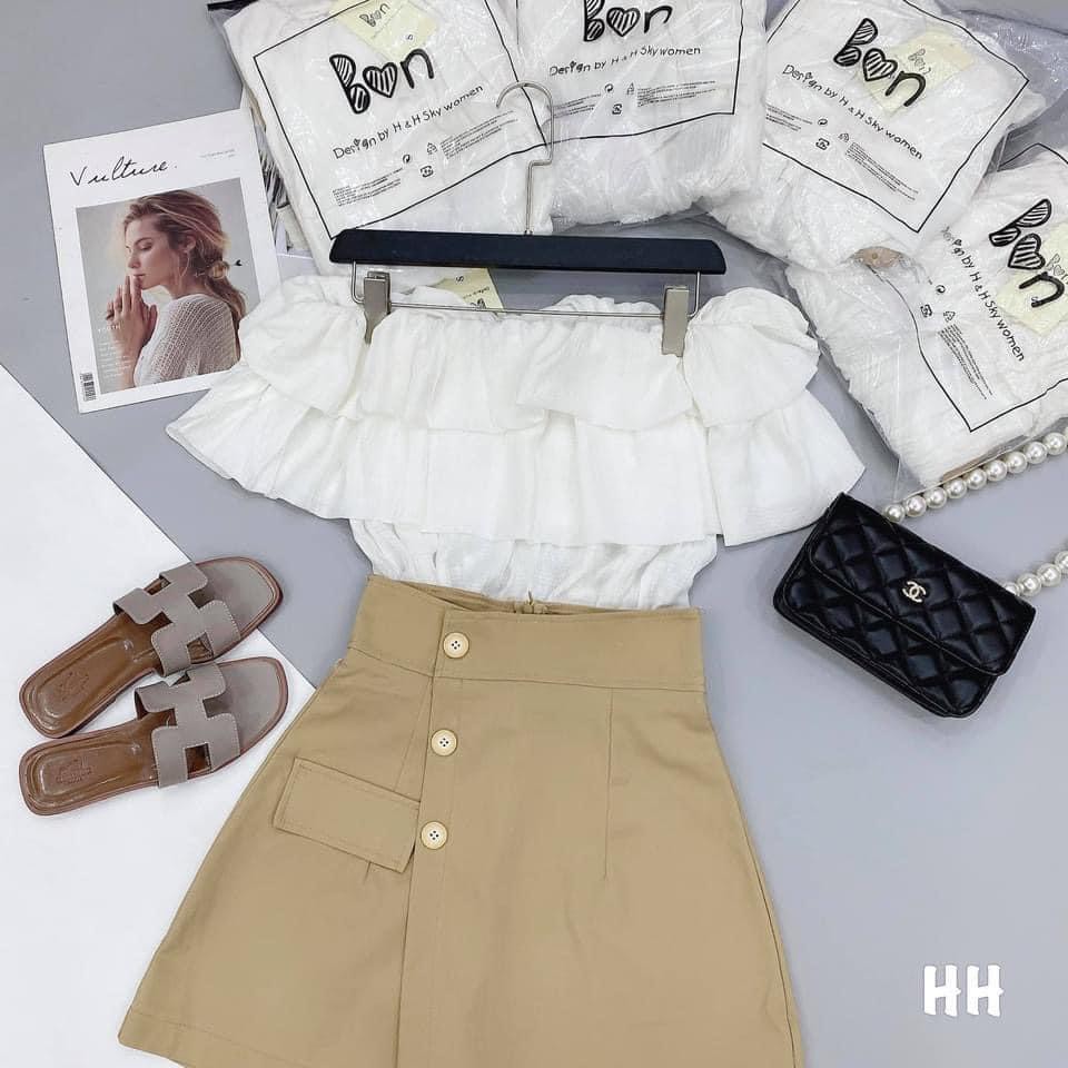  Set trễ vai mic quần giả váy be siêu hot Lolla | BigBuy360 - bigbuy360.vn