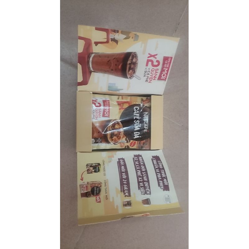 Hộp 2 gói nescafe sữa đá mới x2 sánh quyện vị cafe,,sữa | BigBuy360 - bigbuy360.vn