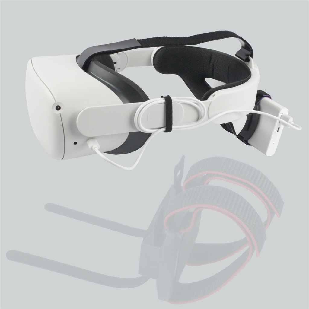 Adjustable Battery fixing strap For Oculus Quest 2 VR Cable Accessories Kit