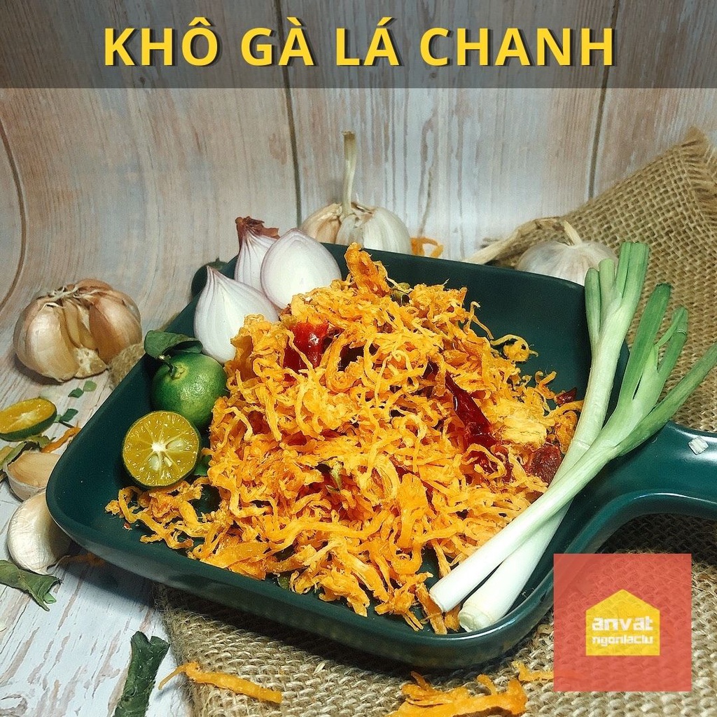 100G KHÔ GÀ LÁ CHANH XÉ SỢI LOẠI 1 ĐẬM VỊ THƠM NGON