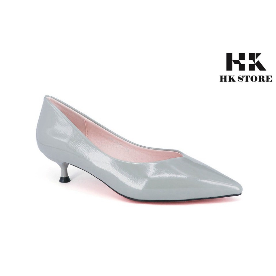 Giày công sở nữ ❤️ HK.STORE ❤️ da bò cao cấp gót nhọn 3 phân cực xinh, da bóng sạch sẽ và cực dễ mix đồ thời trang.