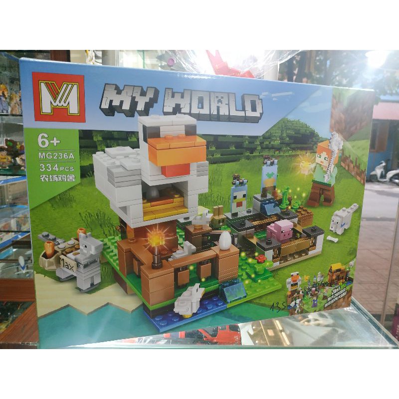 Đồ chơi lắp ghép lego nông trại Minecraft MG236 2in1