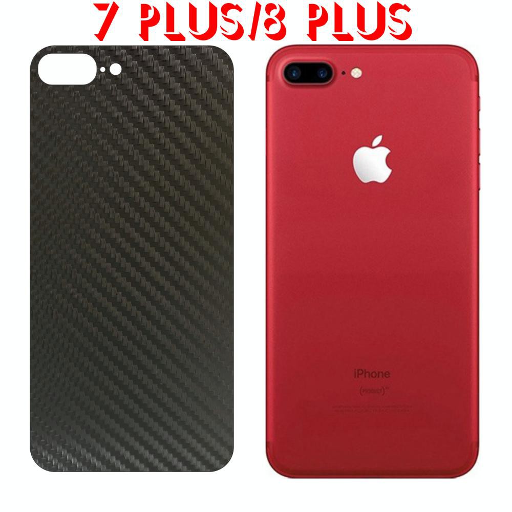 Miếng Dán Lưng iPhone 7 Plus/8 Plus Decal Đen Nhám Che Vết Bể, Nứt