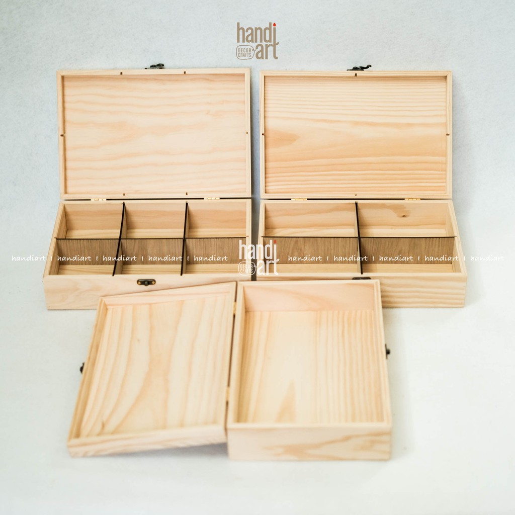 Hộp gỗ có ngăn đựng đồ trang trí