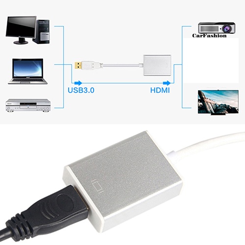 BKP* White SuperSpeed USB 3.0 to HDMI-compatible Adapter for Windows 2560x1440 | BigBuy360 - bigbuy360.vn