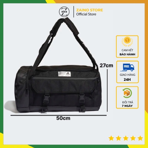 Túi Trống Du Lịch DUFFEL ADIDAS Thiết Kế Hộp Vuông, Đeo Được Thành Balo, Chống Nước Cực Tốt BẢO HÀNH 12 THÁNG
