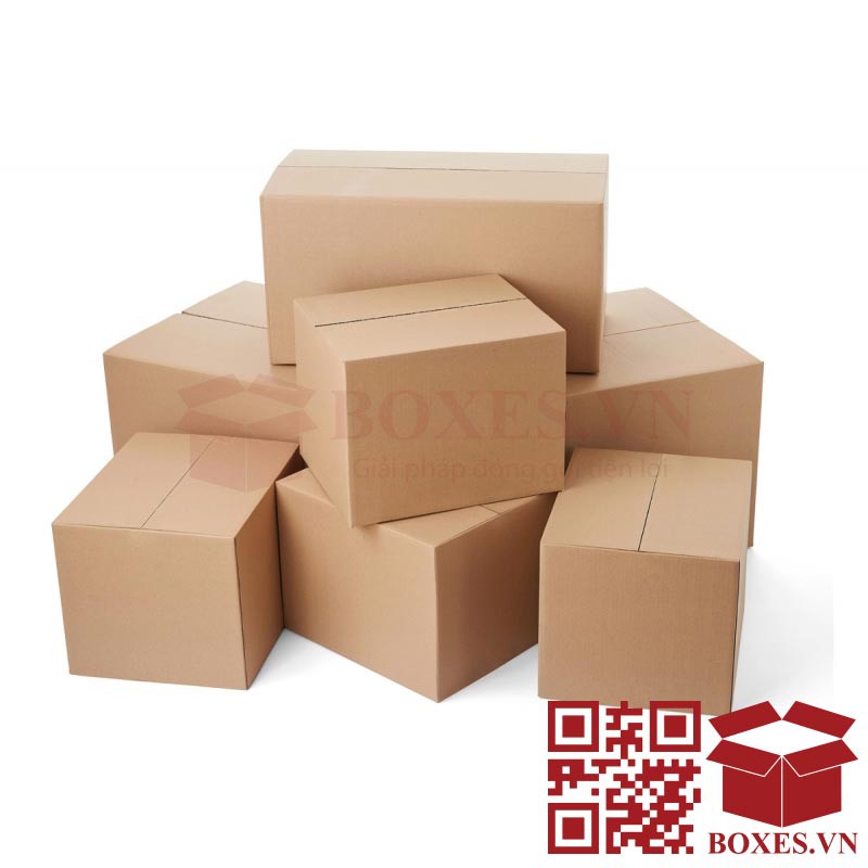 Thùng Carton, Hộp Carton 10x10x8 Đóng Gói Hàng Combo 20 Cái