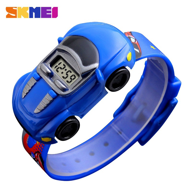 Đồng hồ điện tử SKMEI hình chiếc xe hơi hoạt họa đáng yêu làm quà cho bé trai và gái | BigBuy360 - bigbuy360.vn