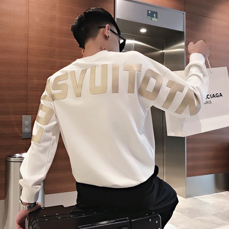 Áo sweater GẤU 194 vải thu đông co dãn, dày dặn mềm mịn form rộng phong cách Unisex - LOUIS VUIT | BigBuy360 - bigbuy360.vn