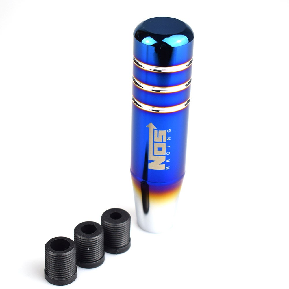 Núm Gạt Chuyển Số Xe Hơi / Xe Tải Bằng Nhôm Màu Xanh Dương Cháy 13CM Thông Dụng