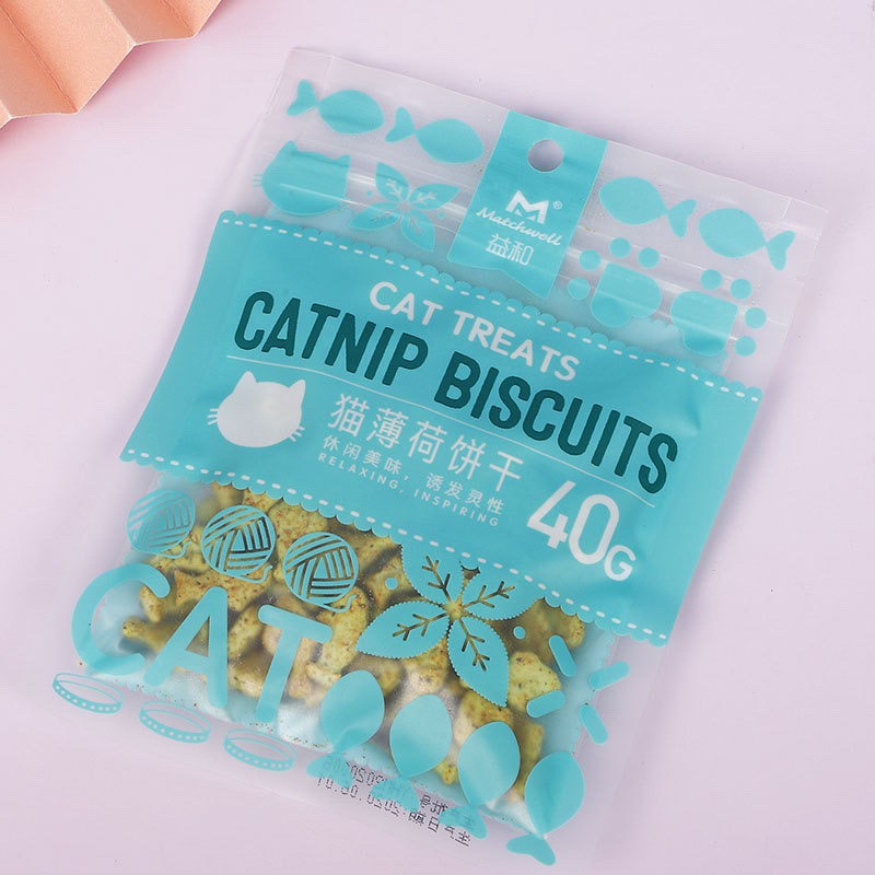 [HÀ NỘI] Bánh Cá Biscuits Catnip Giảm Búi Lông Viêm Răng Hôi Miệng Cho Mèo